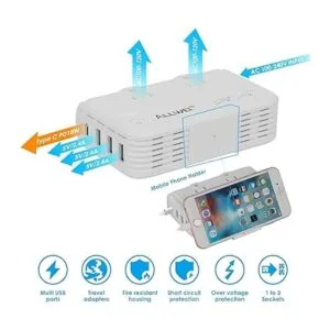 ALLWEI Adaptador de viaje internacional de 220 V a 110 V_4