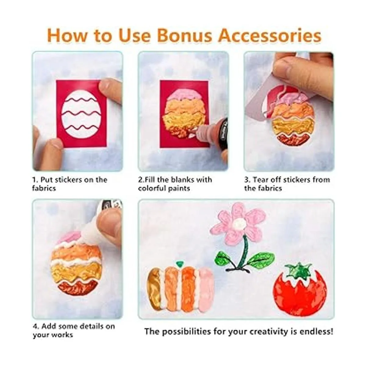 Shuttle Art Juego de pintura de tela 45 colores pintura