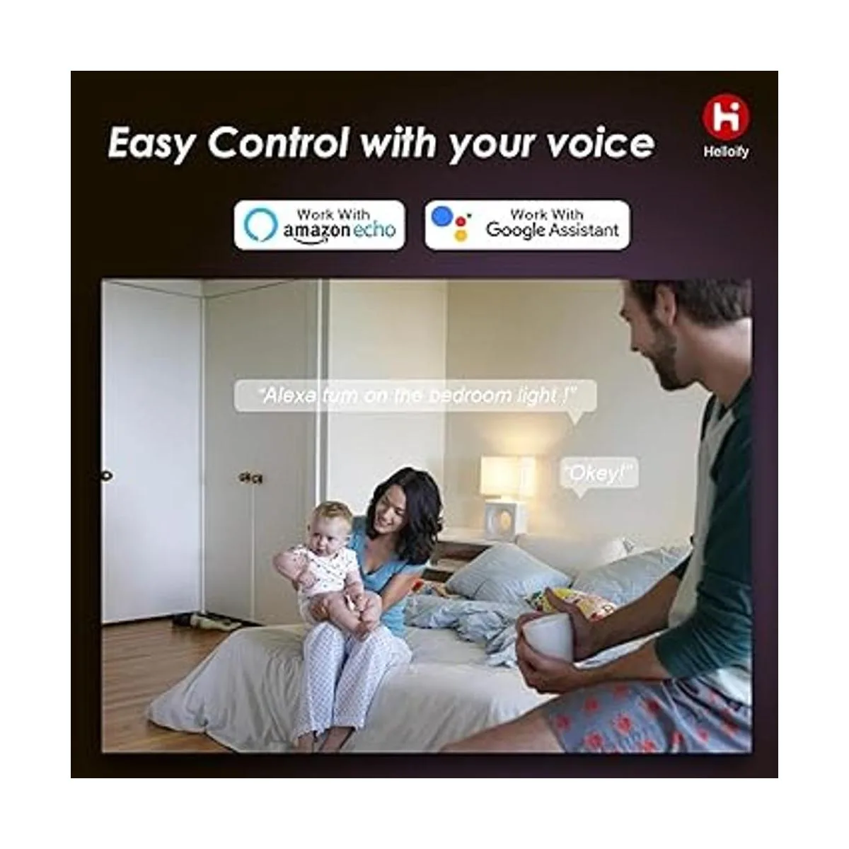 Helloify Bombillas LED A19 Smart WiFi cambio_4