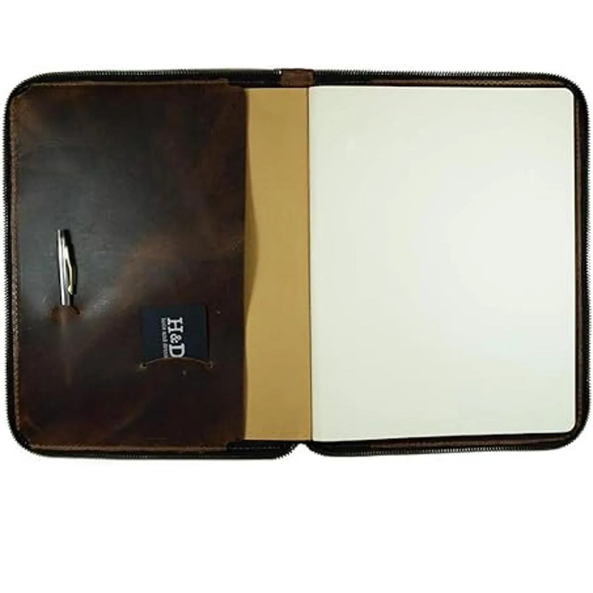 Hide Drink Funda de cuero rústico duradero con_4