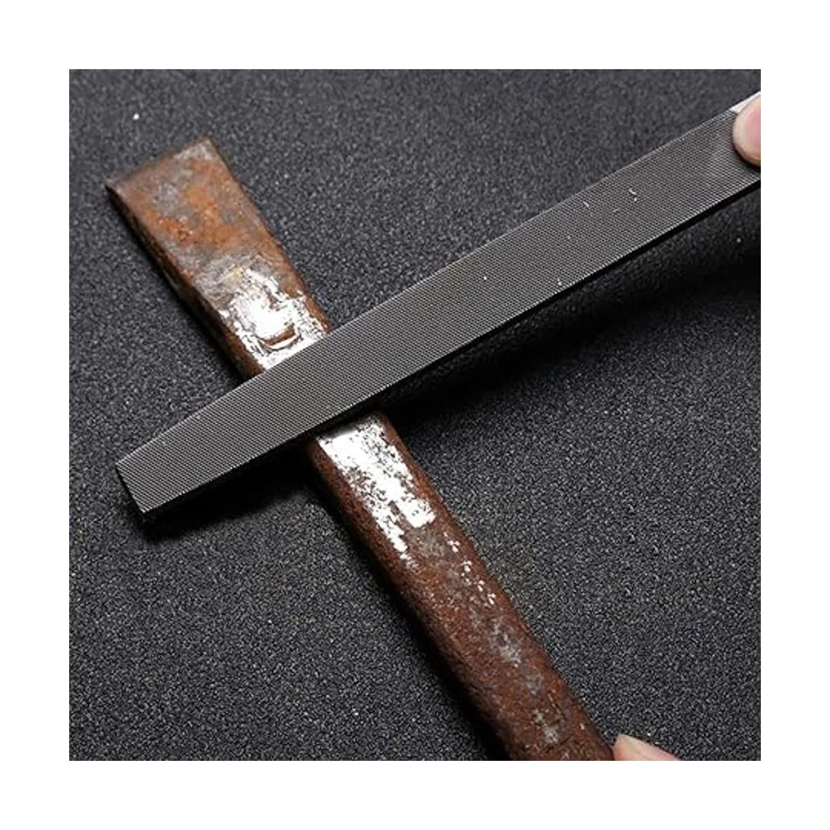 Kalim Lima de mano plana de 8 pulgadas con acero