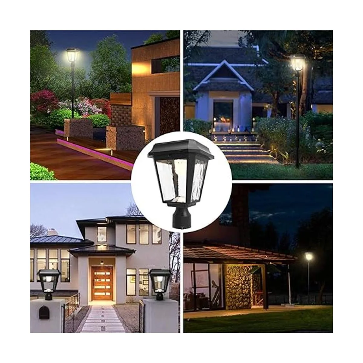 KMC Lighting ST4618QA Luces solares de poste de lámpara_2