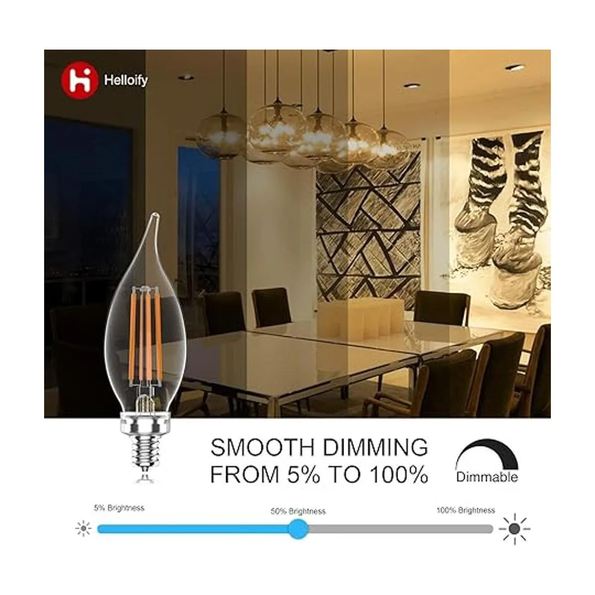 Helloify Bombillas LED Edison de filamento vintage de 60_4