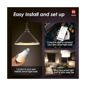 Helloify Bombillas LED A19 Smart WiFi cambio_6