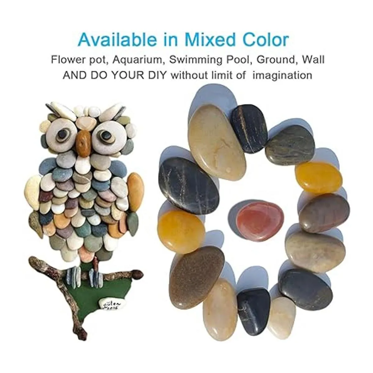 SACKORANGE Roca de grava para acuario 2 libras grava_4