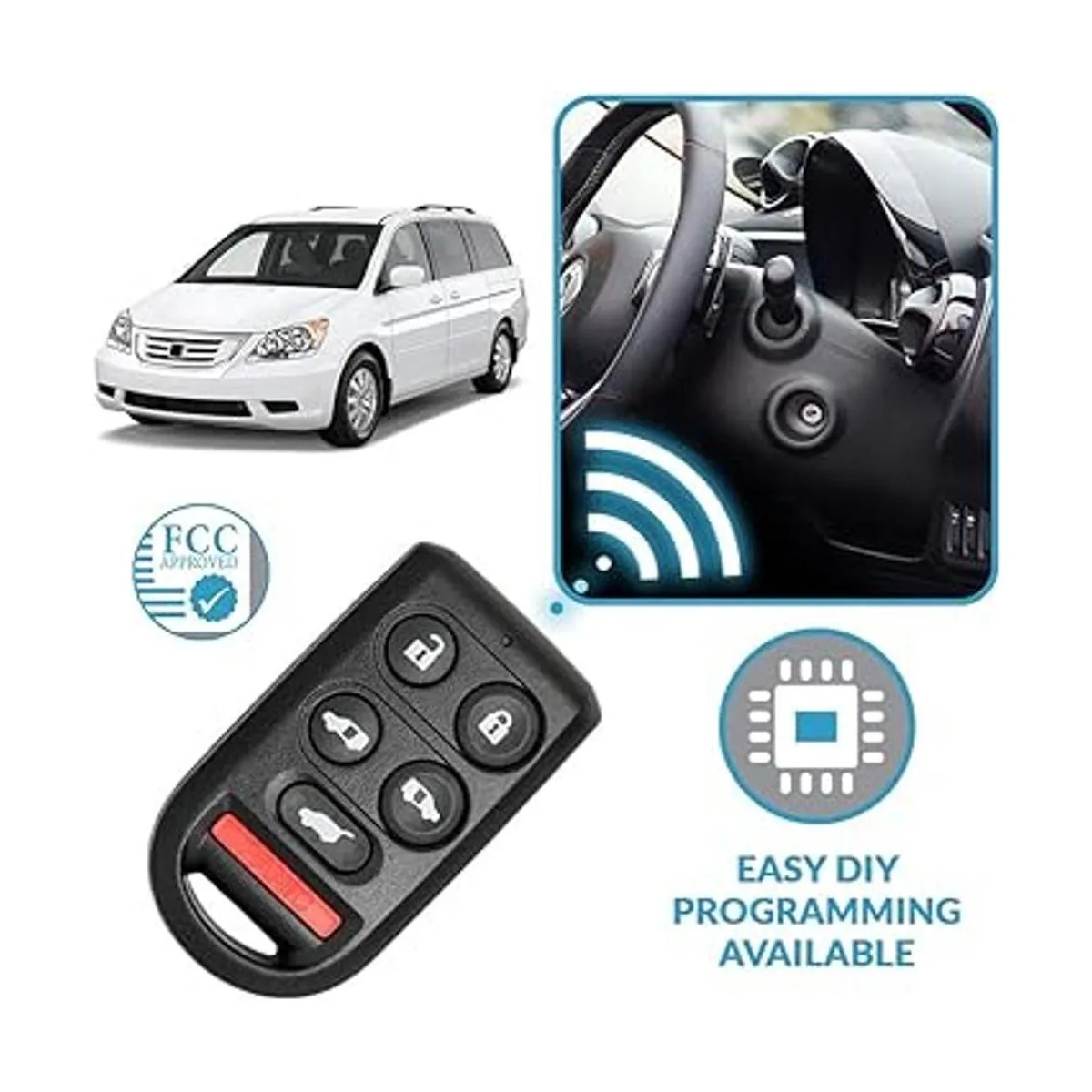 Keyless2Go Reemplazo para llave de coche remoto de entrada_4