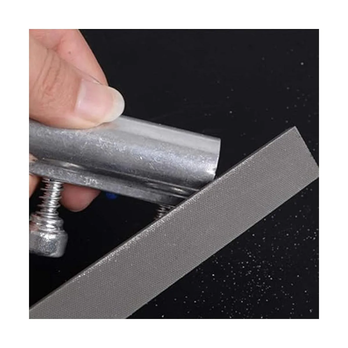 Kalim Lima de mano plana de 8 pulgadas con acero