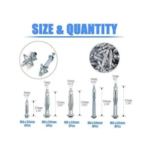 ISPINNER Herramienta de ajuste de anclaje de pared con 18