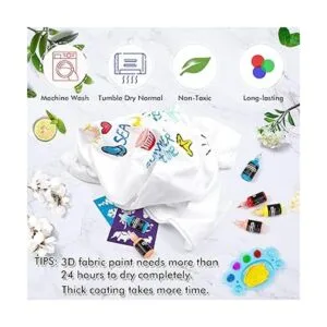 Shuttle Art Juego de pintura de tela 45 colores pintura