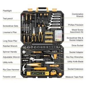 DEKOPRO Juego de herramientas de 208 piezas kit de