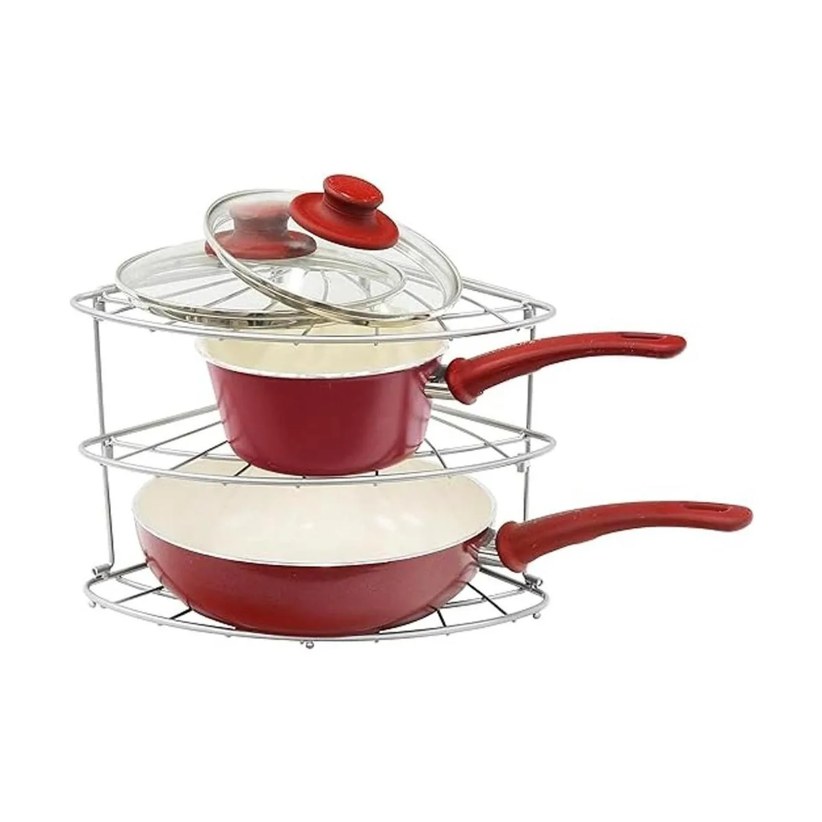 Simple Houseware Organizador de estantes esquineros de_2