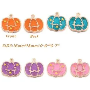 Surtido de 17 piezas lindas joyas de Halloween encantos