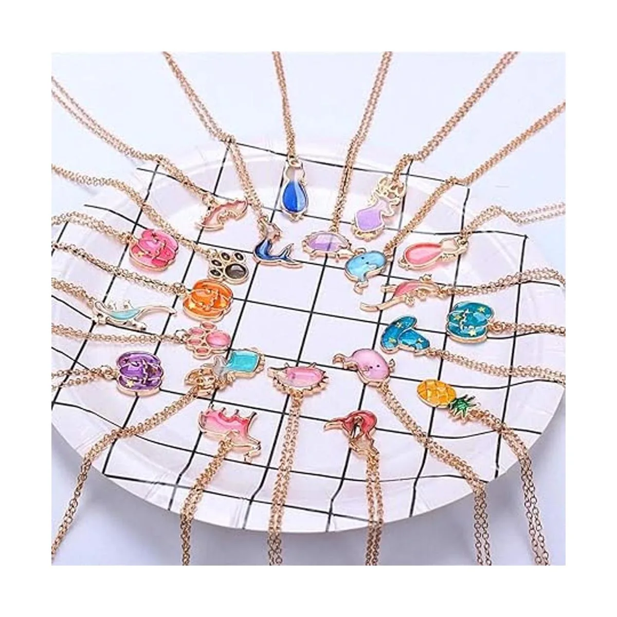 Surtido de 17 piezas lindas joyas de Halloween encantos