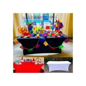 FELIZEST Mantel elástico ajustado de elastano para mesa
