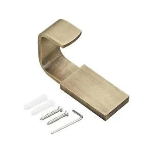 Flybath Ganchos de latón envejecido para toallas para