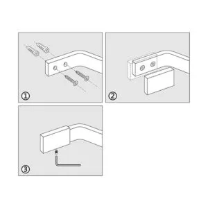 Flybath Ganchos de latón envejecido para toallas para