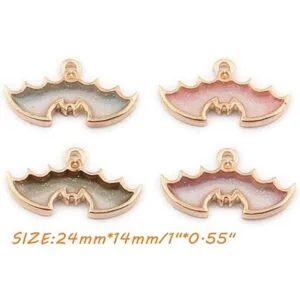 Surtido de 17 piezas lindas joyas de Halloween encantos