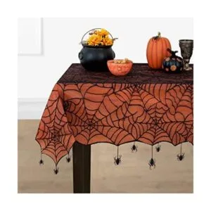 Elrene Home Fashions Crawling Spider Mantel con forro de_1
