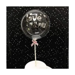 Bobo Paquete de 50 globos transparentes estilo helio de_6