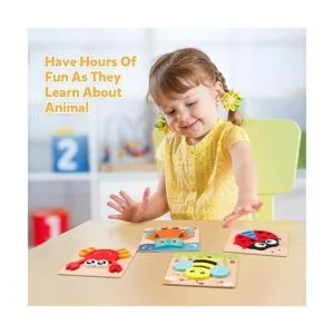 Coogam Juego de rompecabezas de madera 6 piezas en forma_6