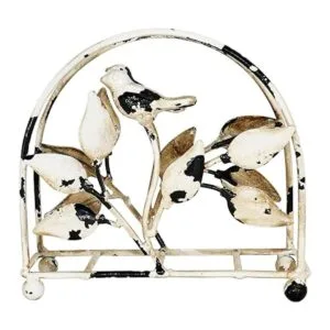 Dispensador de pañuelos de hierro fundido para pájaros y_3