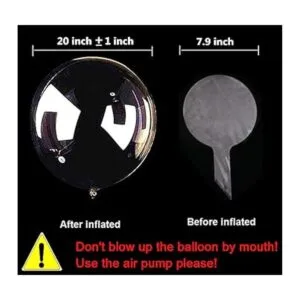 Bobo Paquete de 50 globos transparentes estilo helio de_3