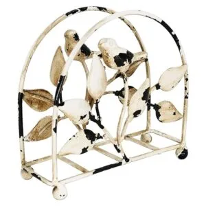 Dispensador de pañuelos de hierro fundido para pájaros y_4