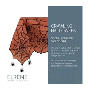 Elrene Home Fashions Crawling Spider Mantel con forro de_2