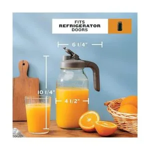 County Line Kitchen Jarra de cristal resistente con boca