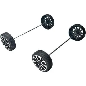 EUDAX Rollo de plástico de 1.181 in x 0.354 in eje de