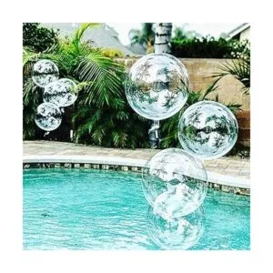 Bobo Paquete de 50 globos transparentes estilo helio de_4