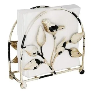 Dispensador de pañuelos de hierro fundido para pájaros y_1