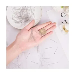 PH PandaHall 560 pines de acero inoxidable 304 de 8