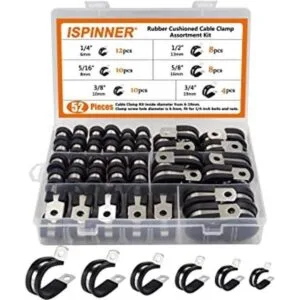 ISPINNER Kit surtido de 52 abrazaderas de cable_1