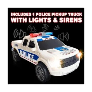ArtCreativity Camioneta de policía con faros LED y