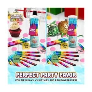 Ratatoys Juego de 15 crayones apilables construibles y