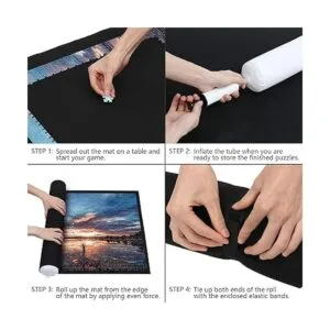 Lavievert Alfombrilla enrollable para rompecabezas ahorra_3