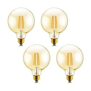 Helloify G25 Bombilla LED Edison de cristal ámbar_1