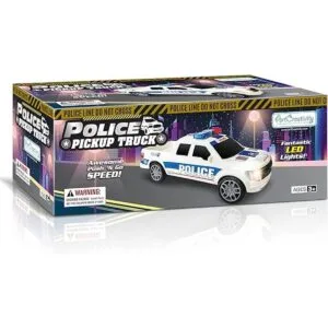 ArtCreativity Camioneta de policía con faros LED y