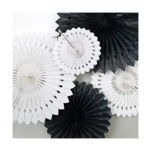 Decoraciones de fiesta en blanco y negro para Halloween_3