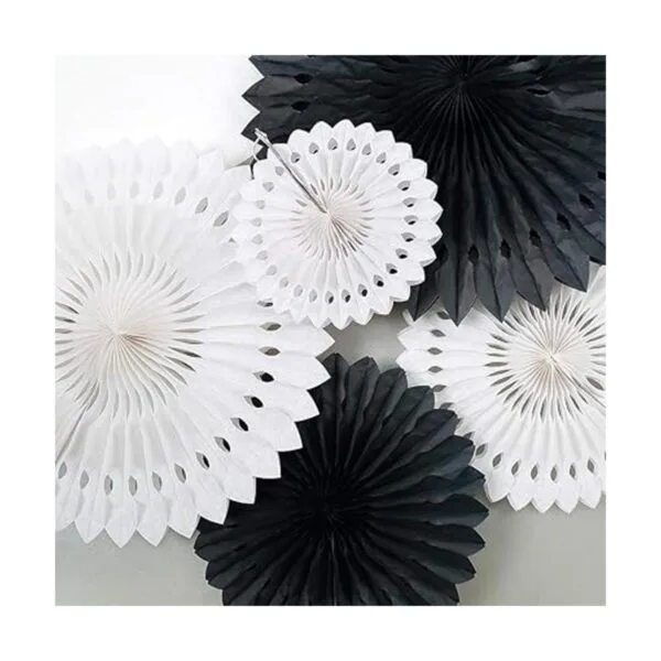 Decoraciones de fiesta en blanco y negro para Halloween_3