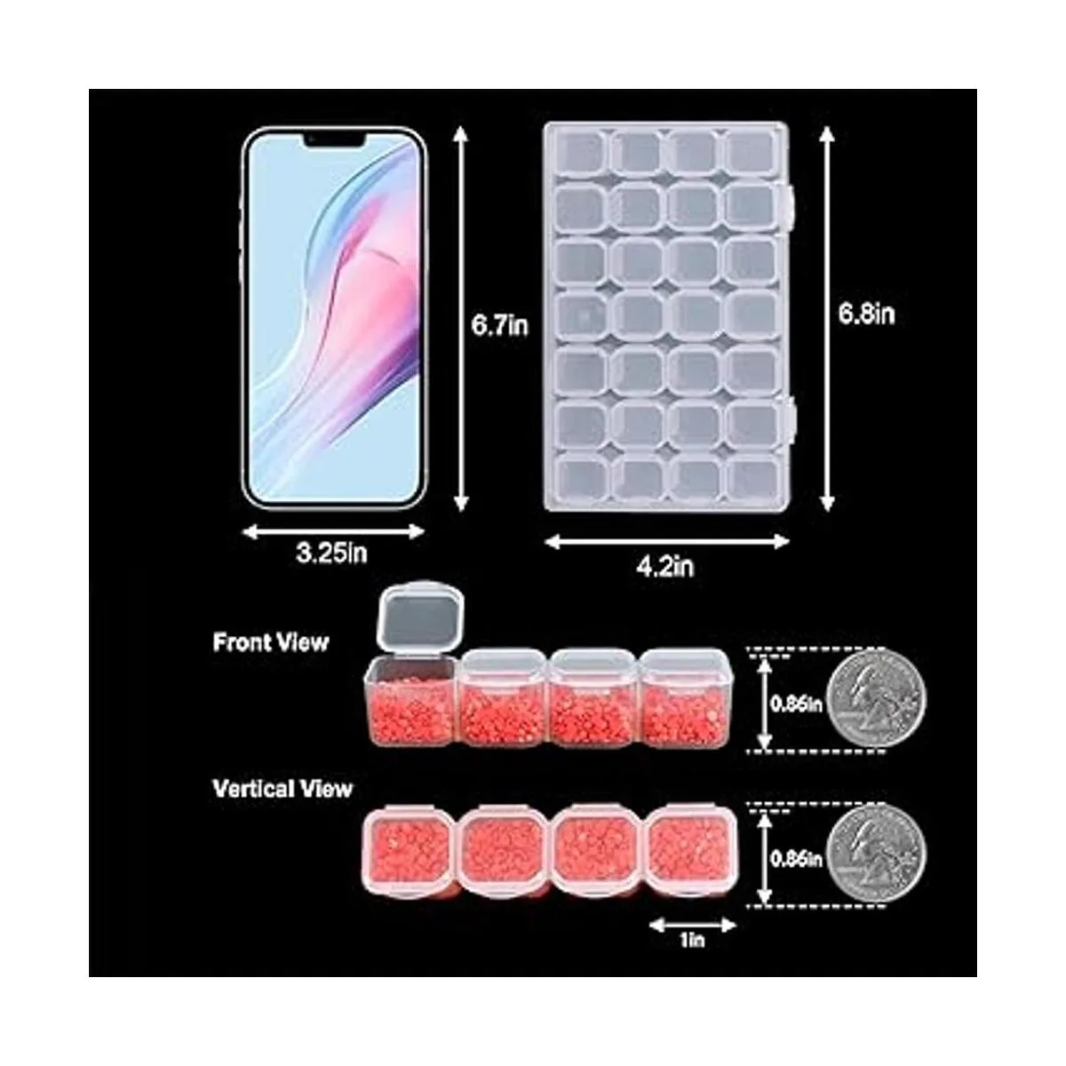 SGHUO 168 ranuras paquete de 6 cajas de pintura de_2