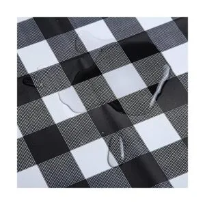 Red Gingham Paquete de 6 manteles de plástico desechables