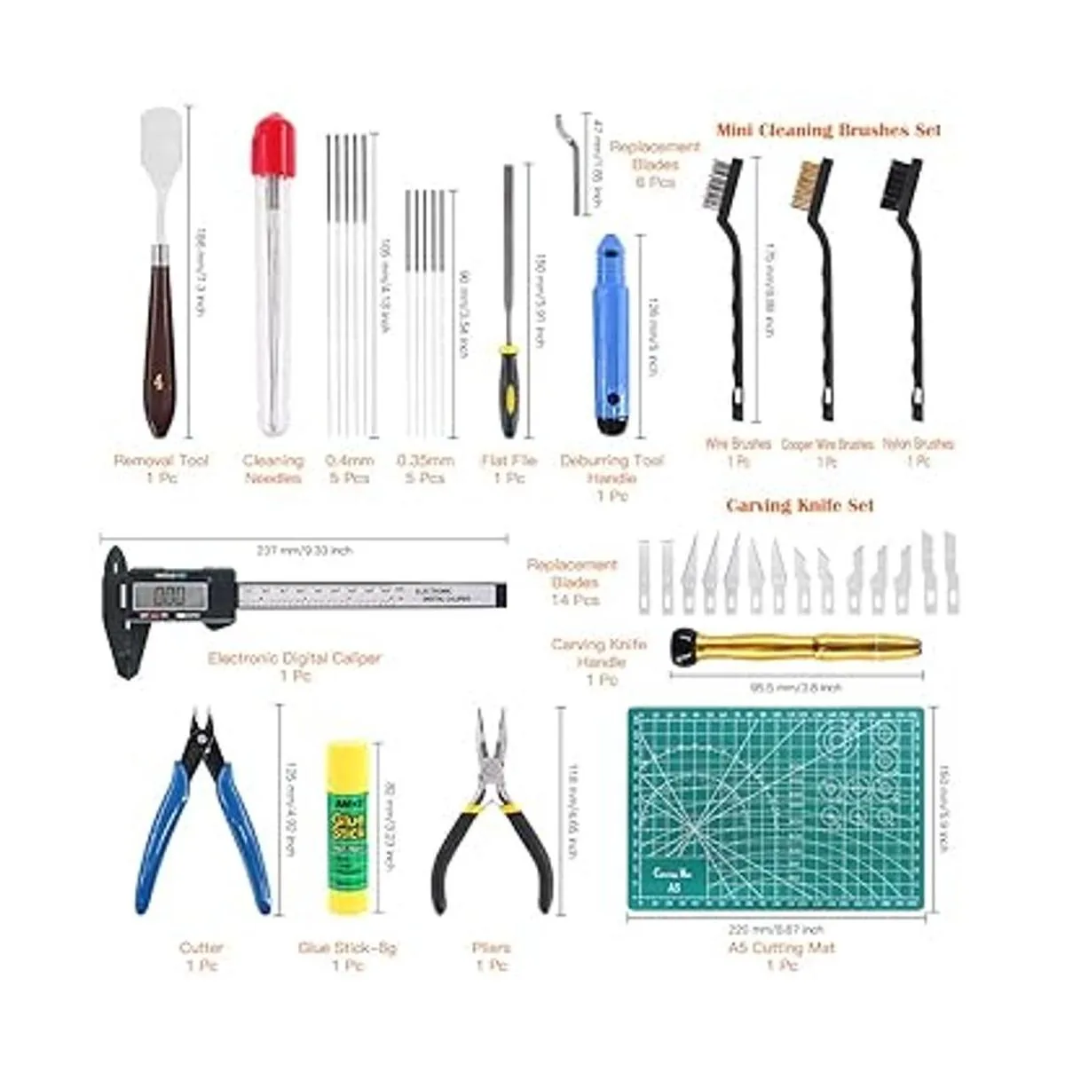 Rustark Kit de herramientas de impresión 3D de 42 piezas_2