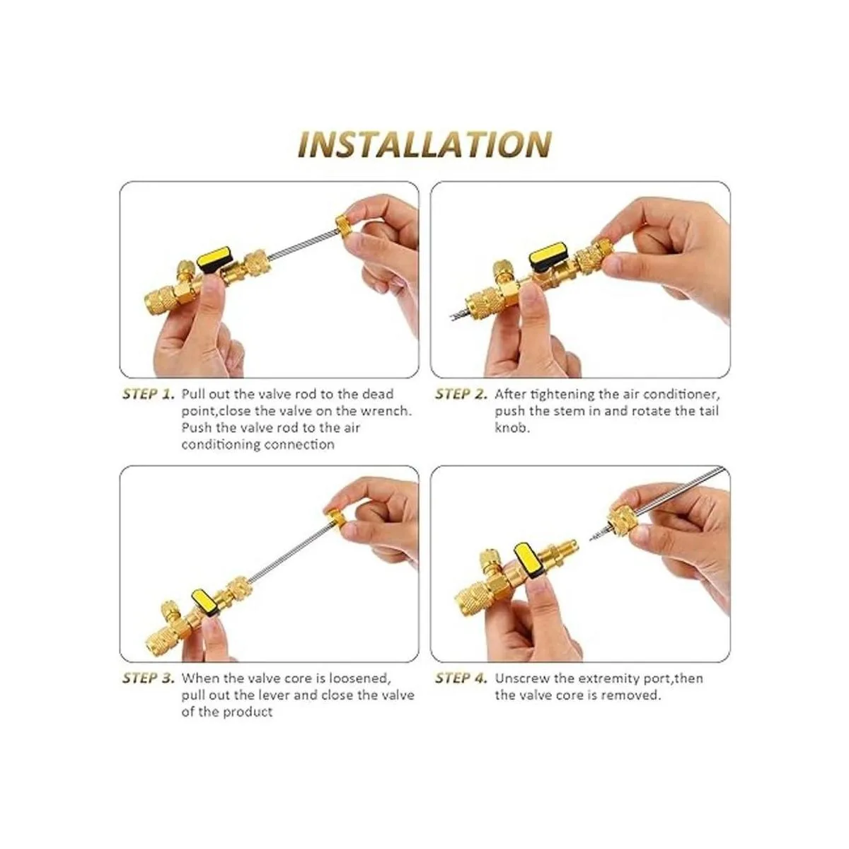 R22 R134a R12 Ac Hvac Herramienta de extracción de_5