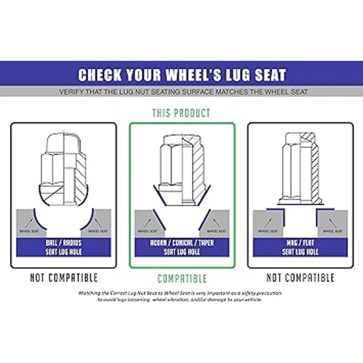 Juego completo de 32 tuercas negras de 14 x 2.0 con_3
