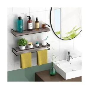 Meangood Juego de 2 estantes flotantes para montaje en