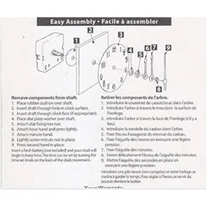Carkio Mecanismo de repuesto de reloj de alto par juego