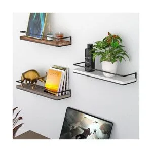 Meangood Juego de 2 estantes flotantes para montaje en