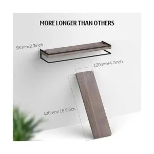 Meangood Juego de 2 estantes flotantes para montaje en